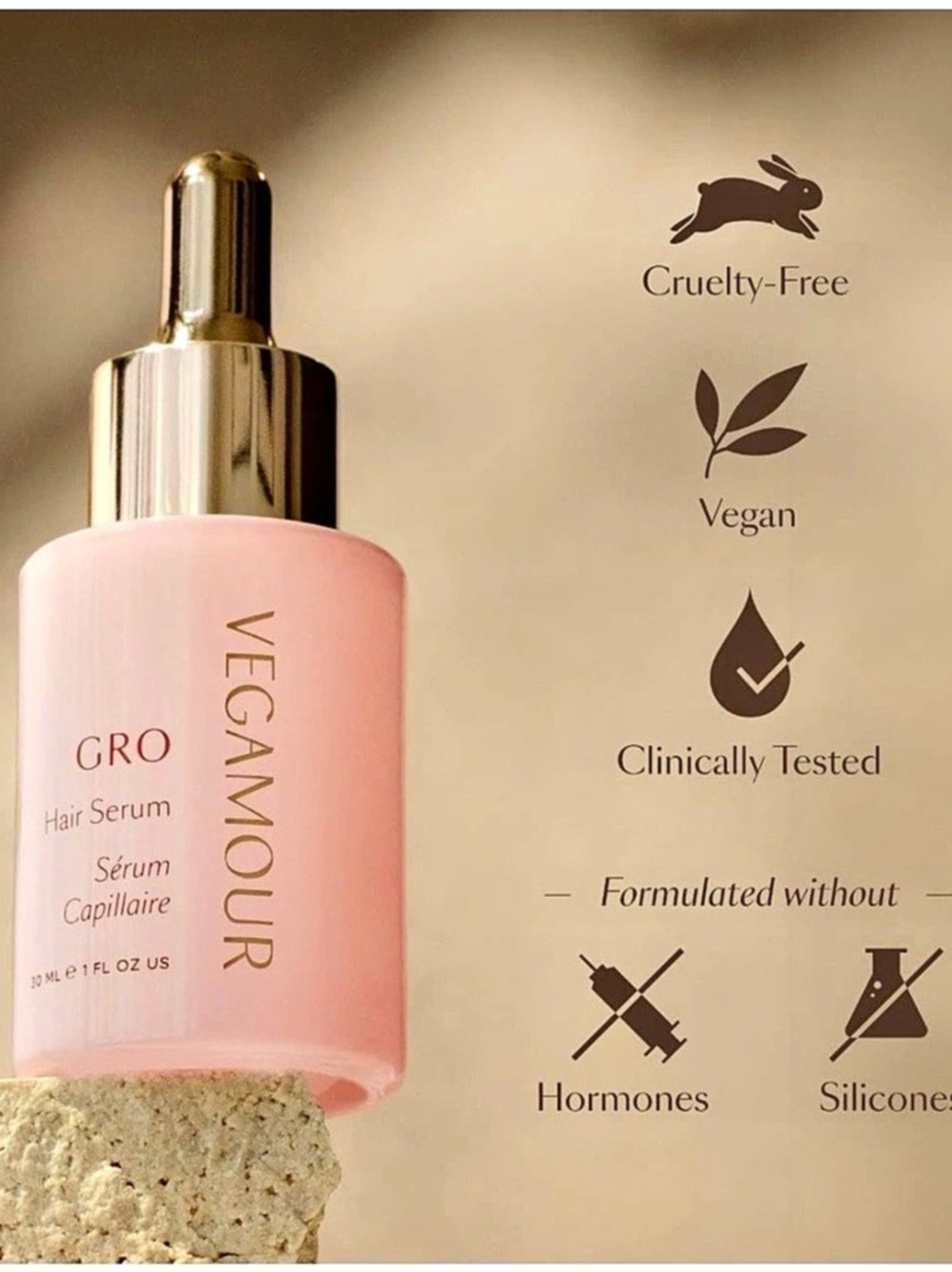 5 bottles- Vegamour GRO by Hair Serum Hair Serum NWT